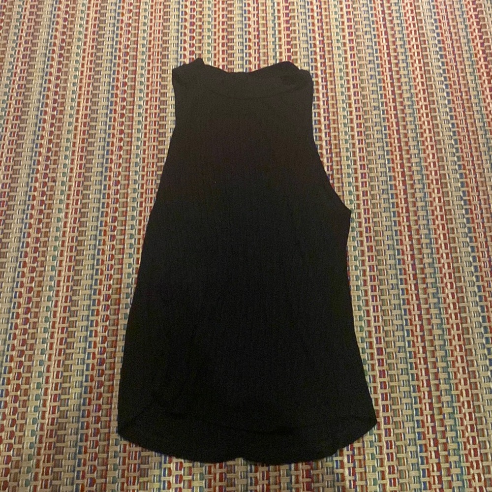 LNA black knit like tank top